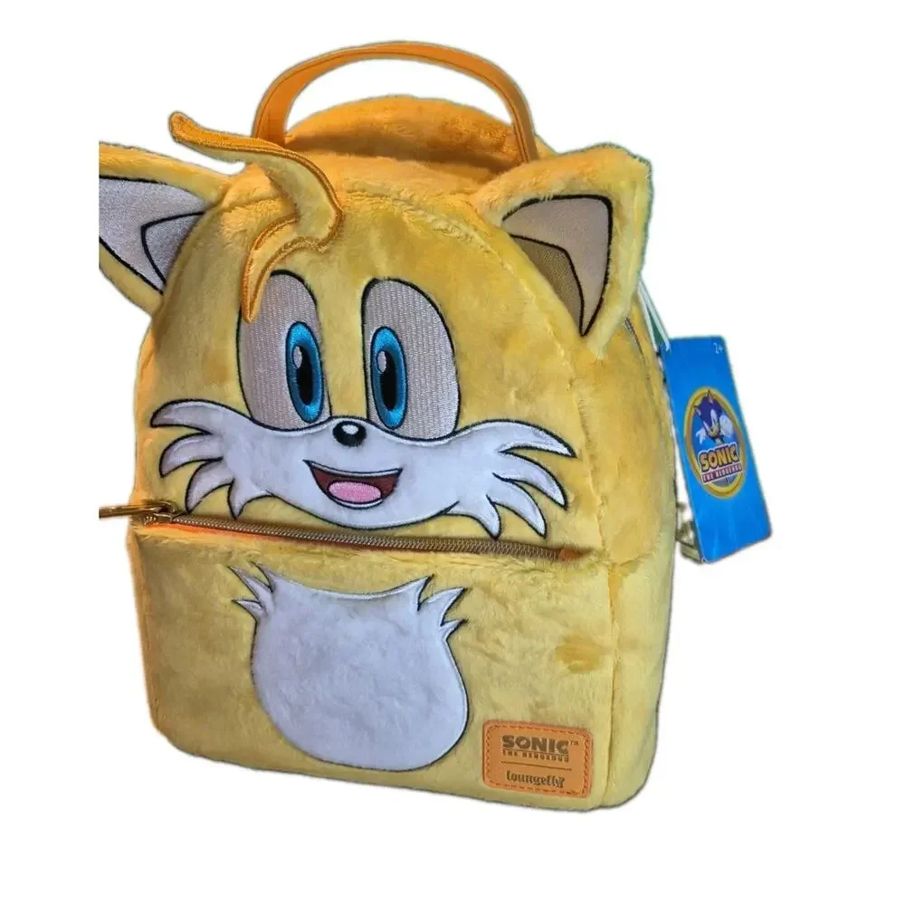 Loungefly Tails From Sonic the Hedgehog Classic Mini Fur Backpack New With Tags
